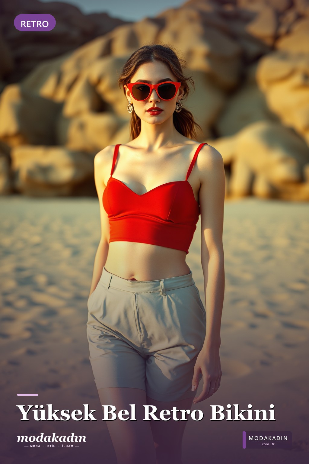 Yüksek Bel Retro Bikini