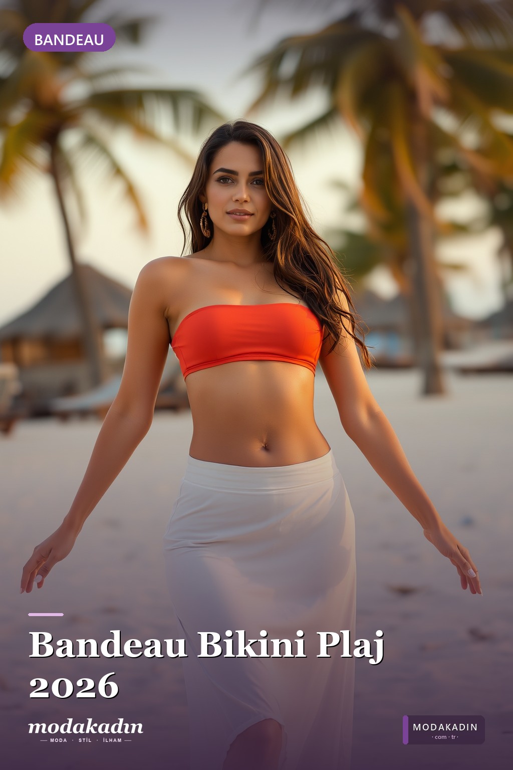 Bandeau + Yüksek Bel Set