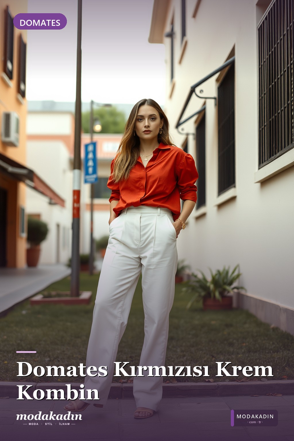 Domates Kırmızısı + Krem
