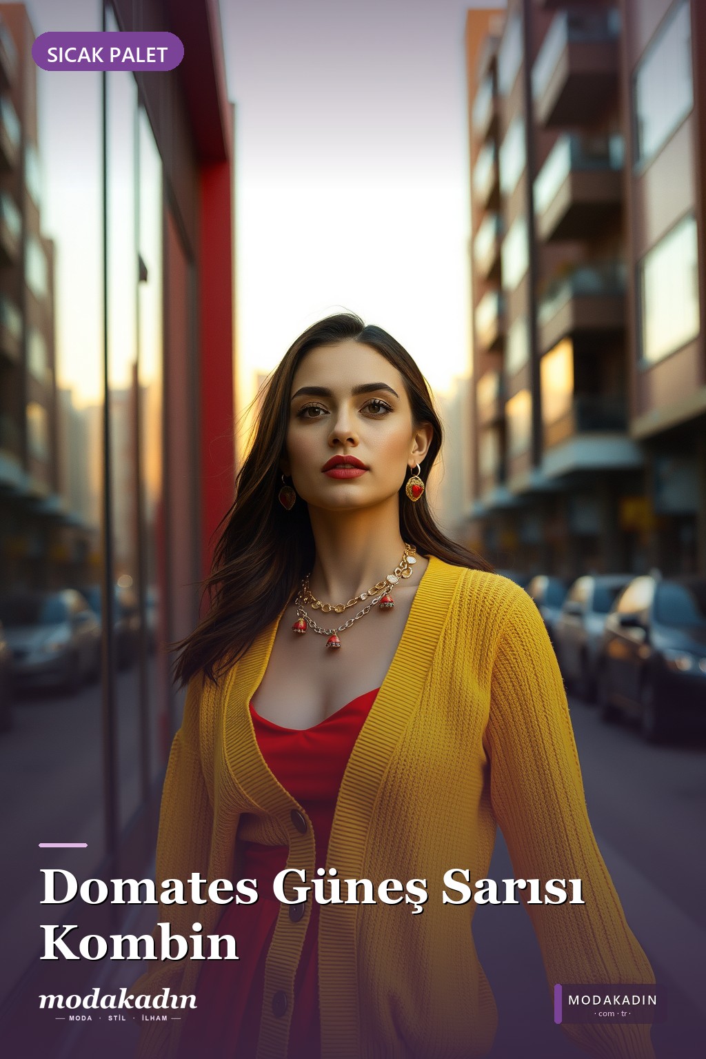Domates Kırmızısı + Güneş Sarısı