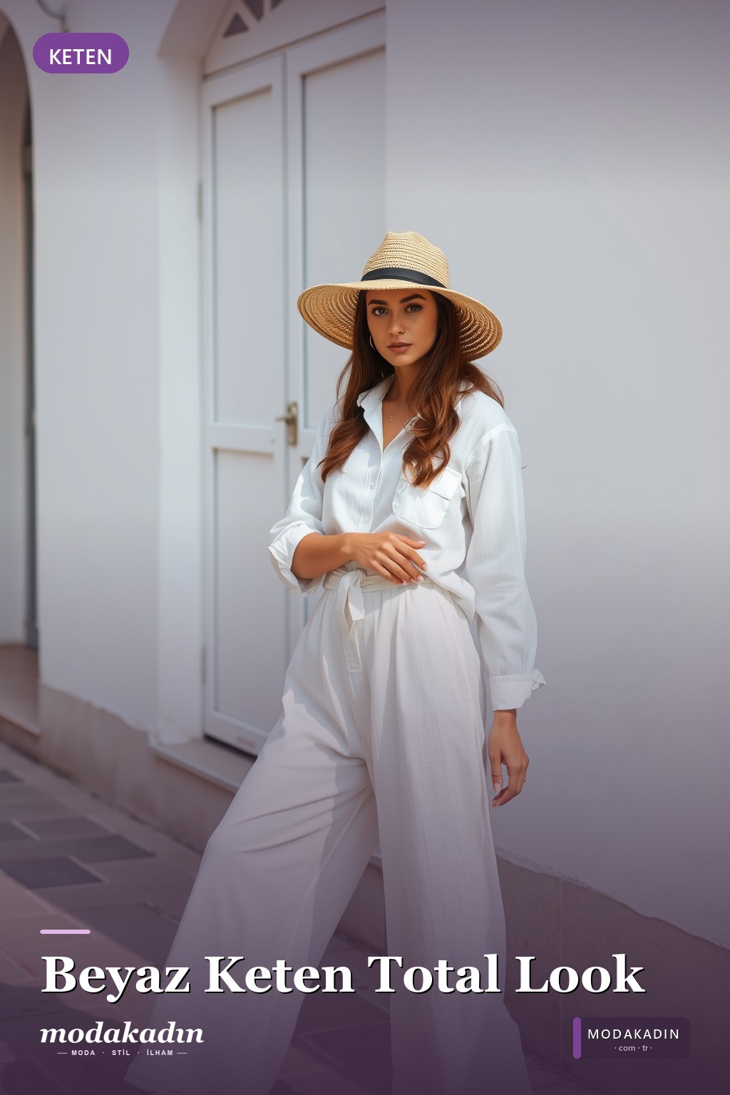 Beyaz Keten Total Look