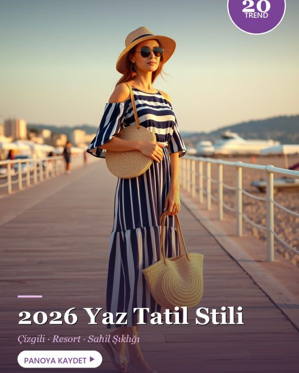 2026 Yaz Tatil Stili: Çizgili Elbise, Resort ve Sahil Şıklığı