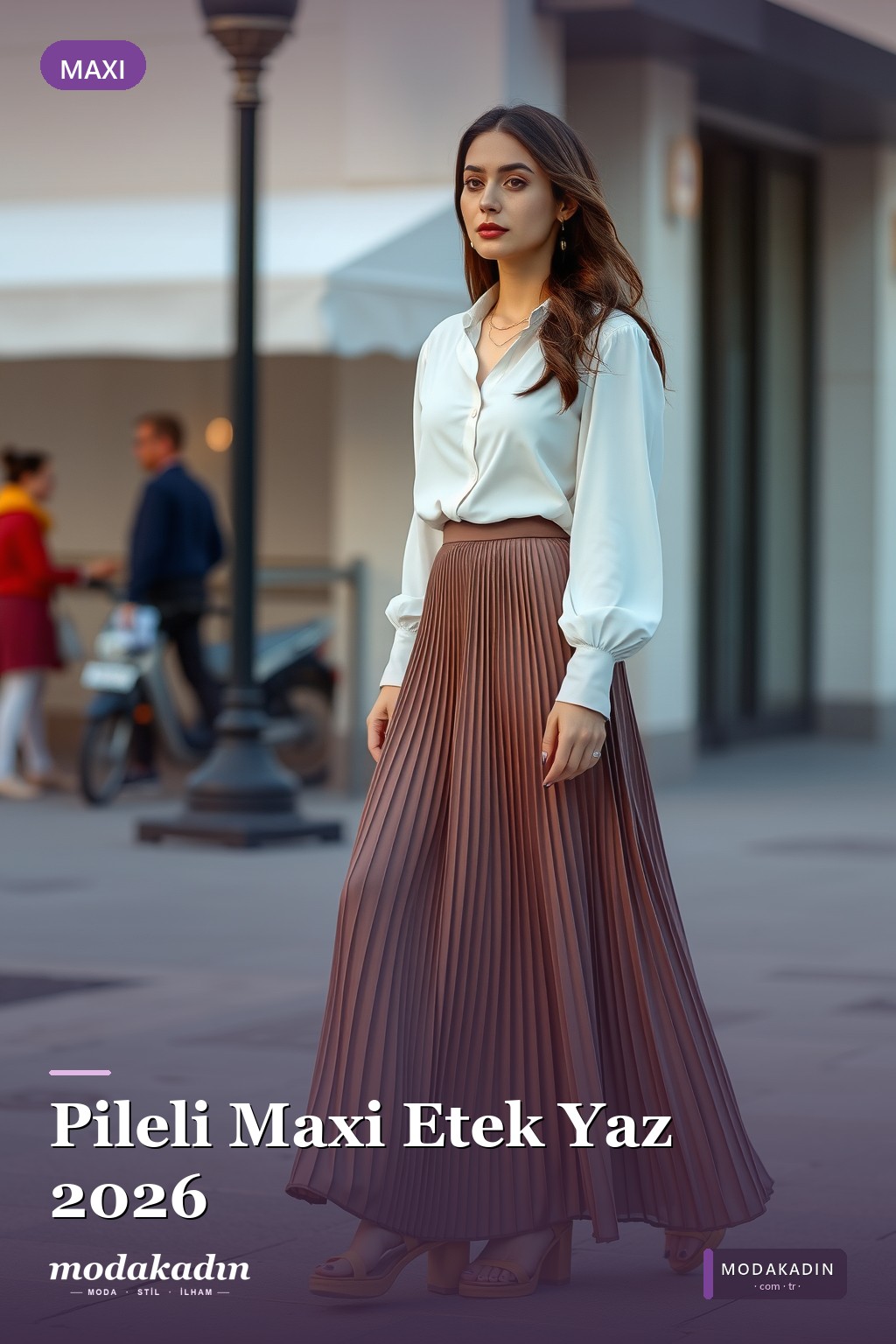 Pileli Maxi Etek