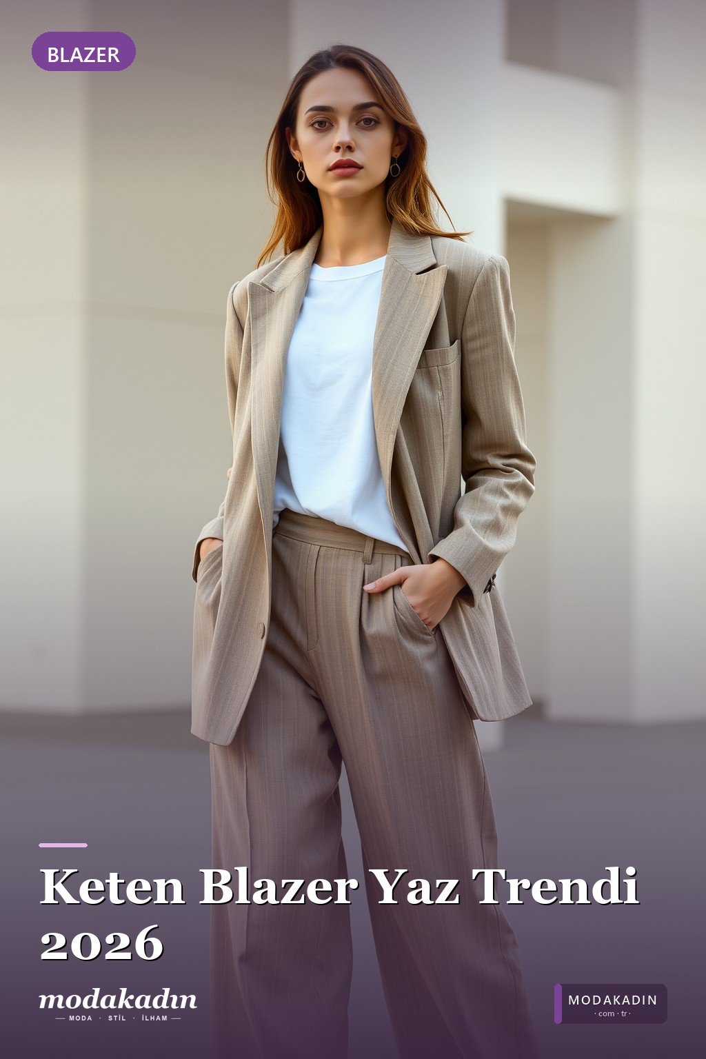 Keten Blazer Smart Casual