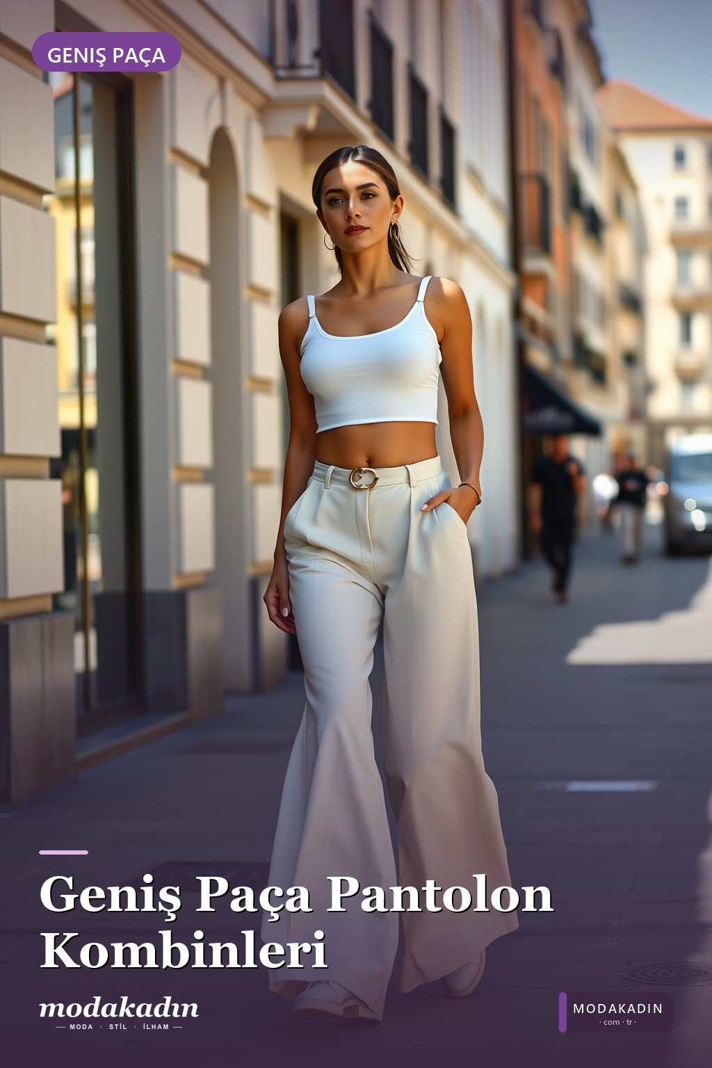 Geniş Paça Pantolon + Fitted Üst