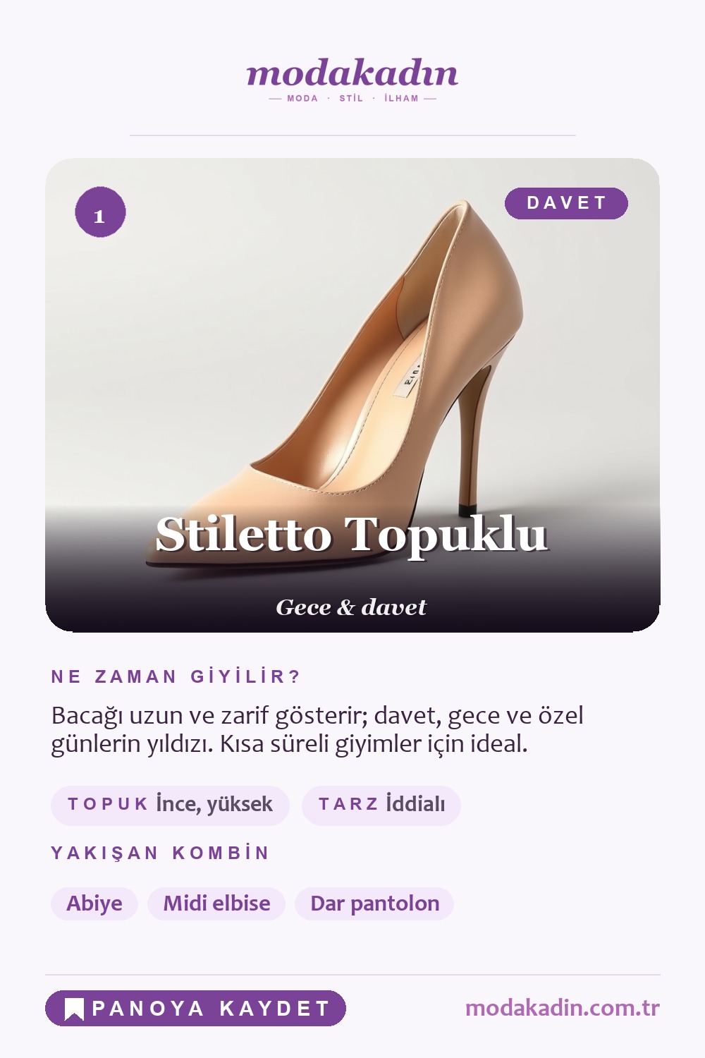 Stiletto ayakkabı modeli Pinterest pini