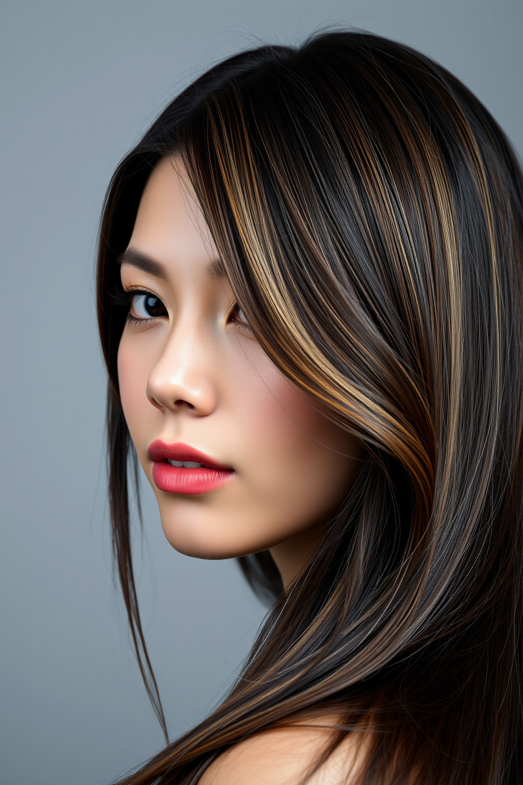 money piece balayage yüz çevresi ışıltısı