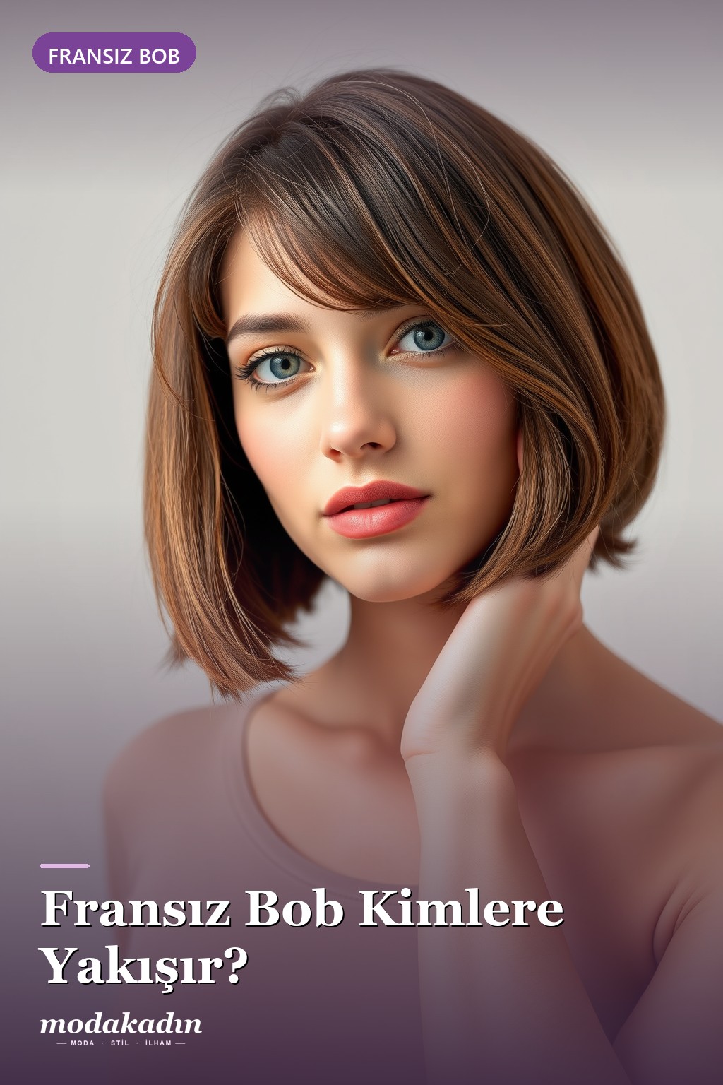Fransız bob kimlere yakışır Pinterest pini