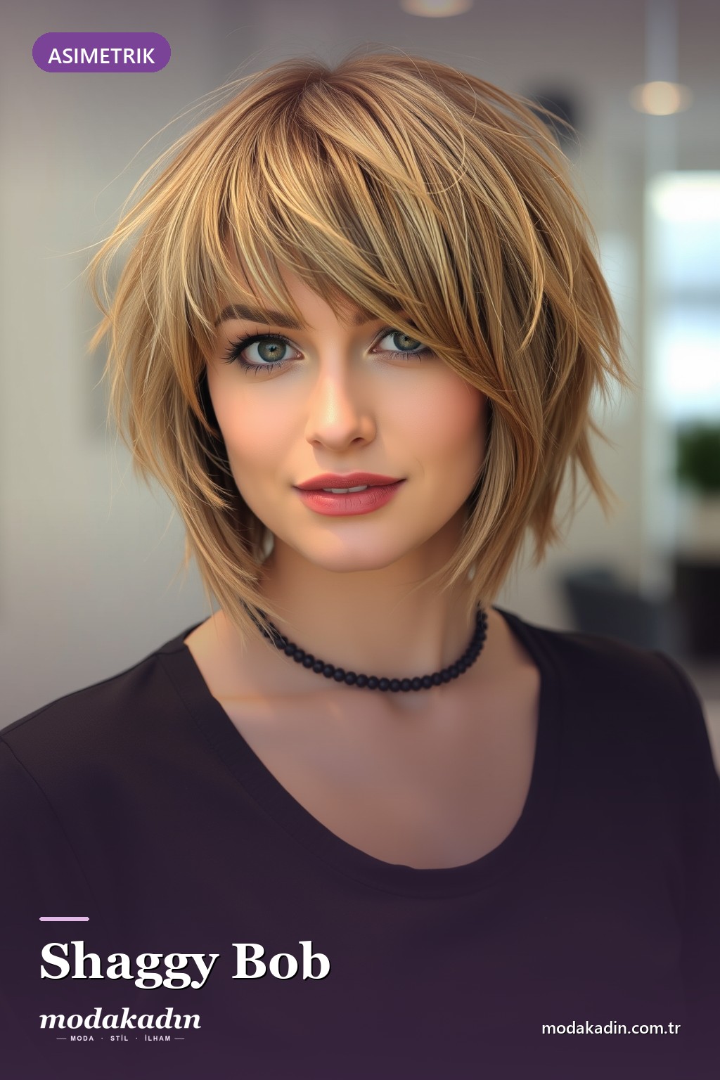 Shaggy Bob bob saç modeli