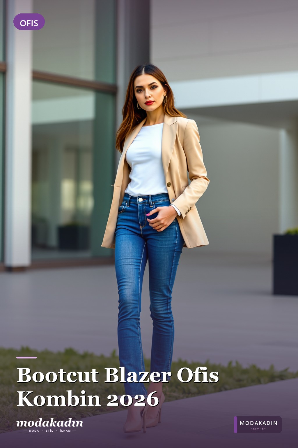 Bootcut + Fitted Bluz + Blazer