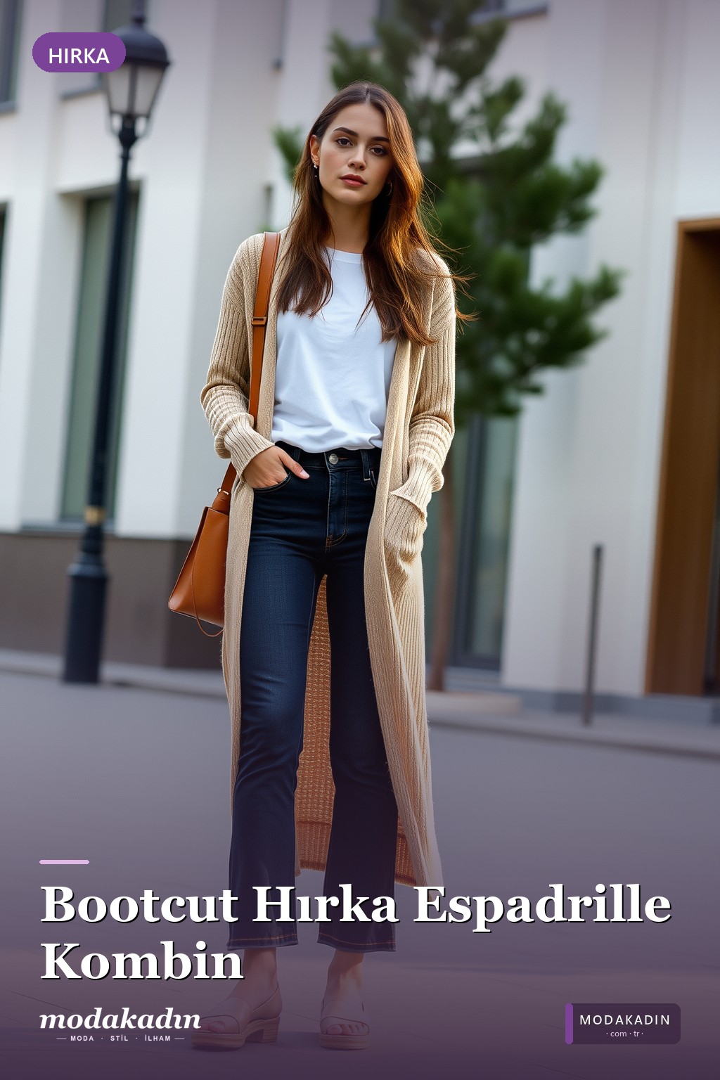 Bootcut + Uzun Hırka + Espadrille