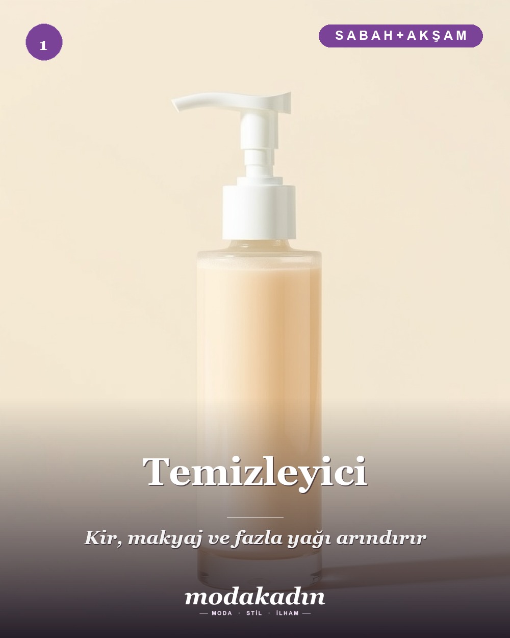 Cilt bakım rutini ilk adımı: yüz temizleyici