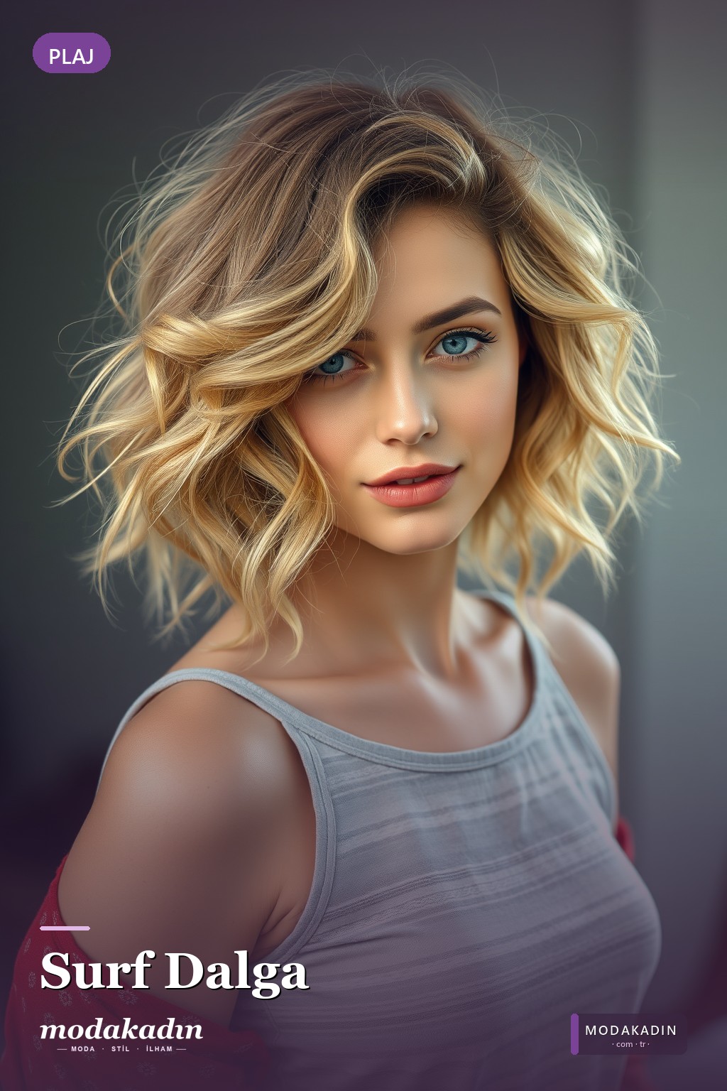 Surf Dalga dalga saç modeli