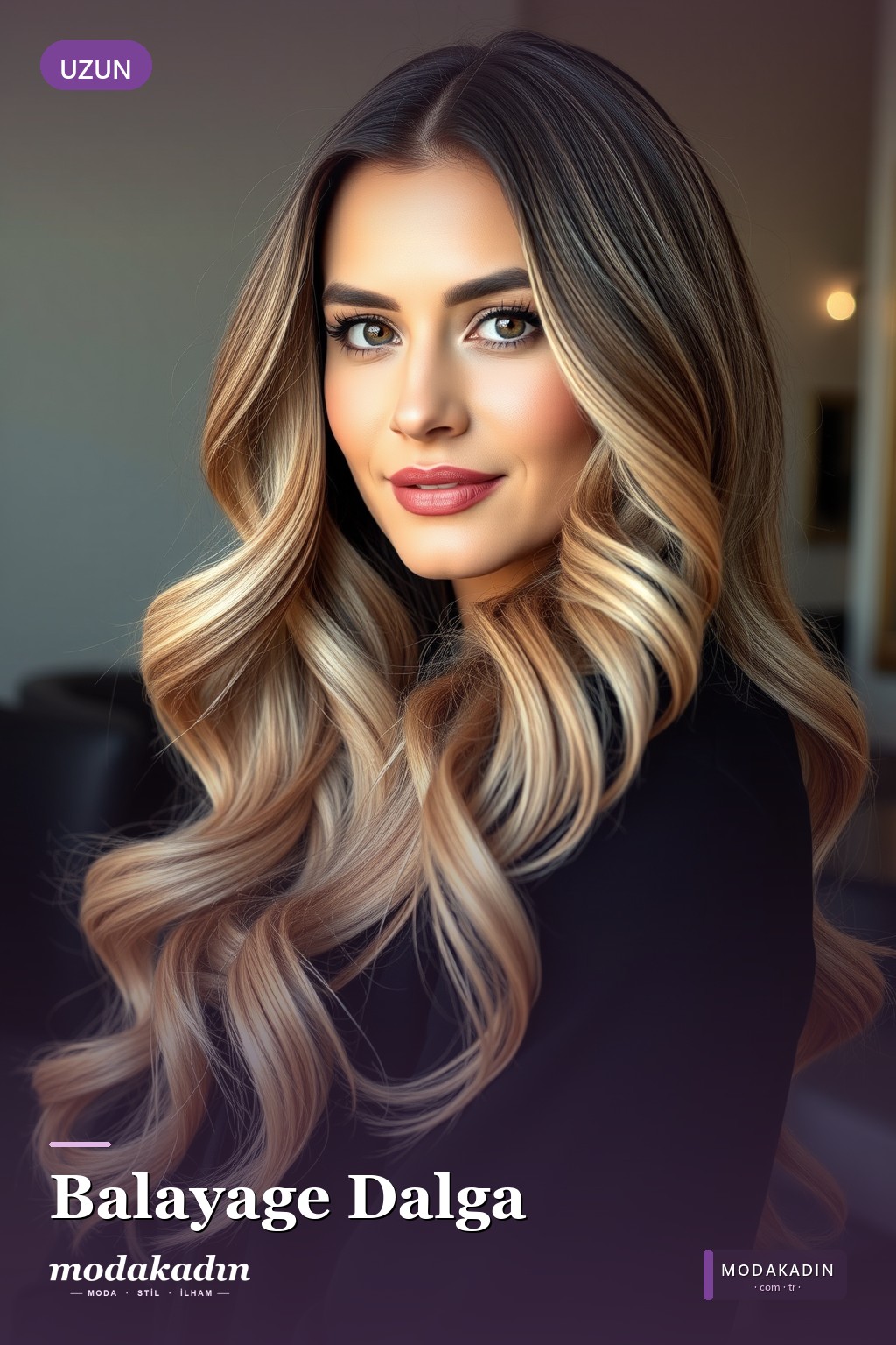 Balayage Dalga dalga saç modeli