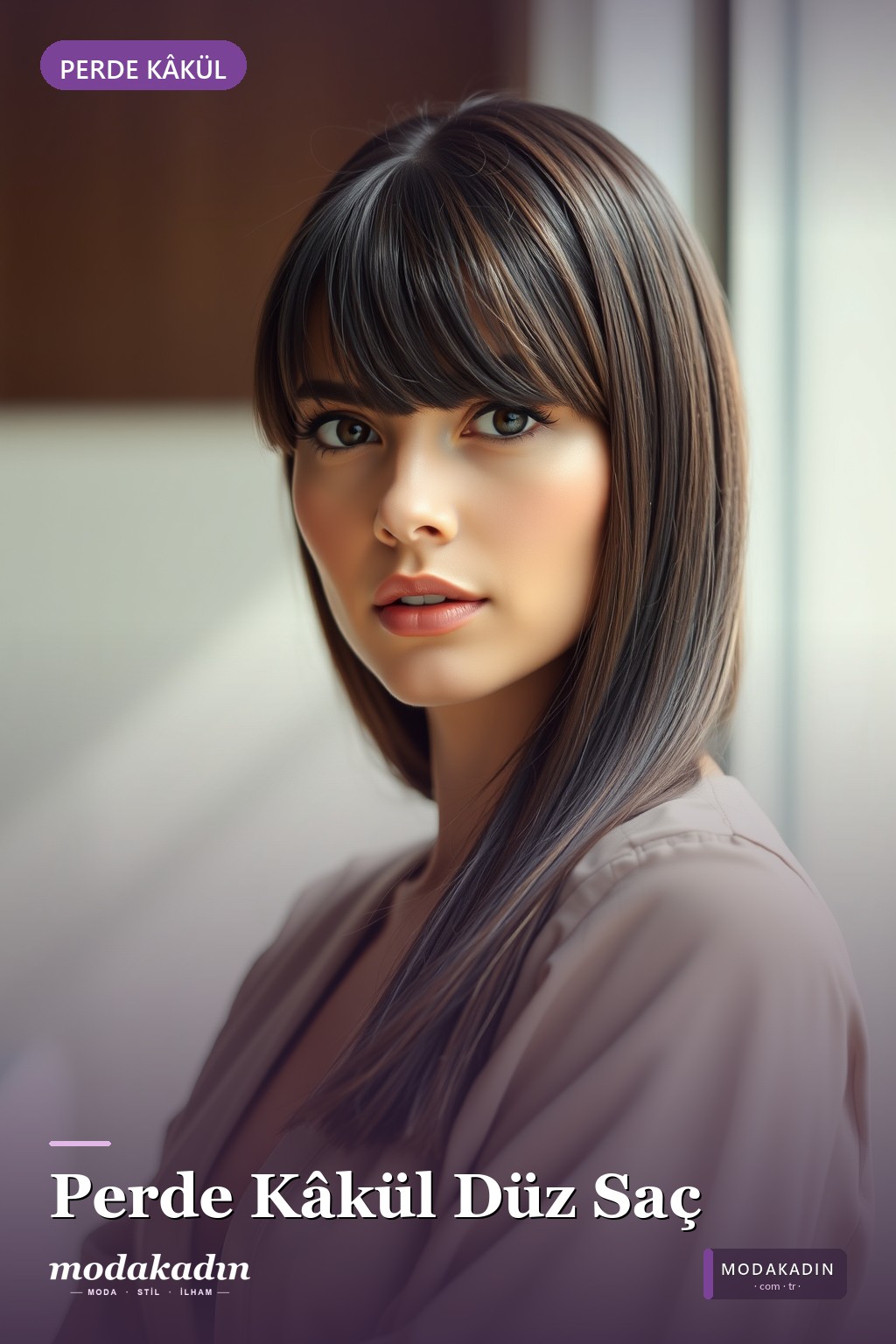Perde Kâkül (Curtain Bangs)