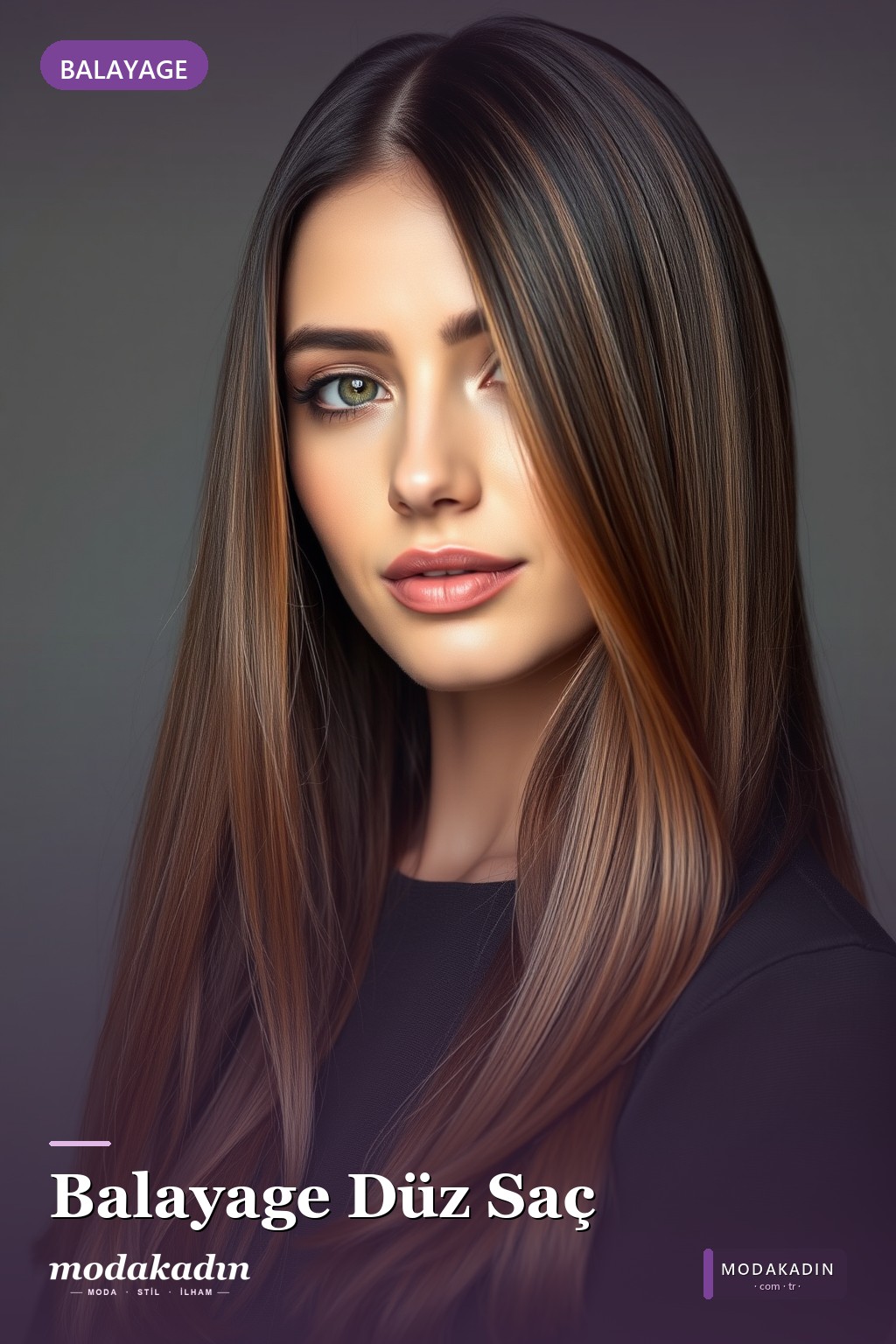 Balayage Düz Saç