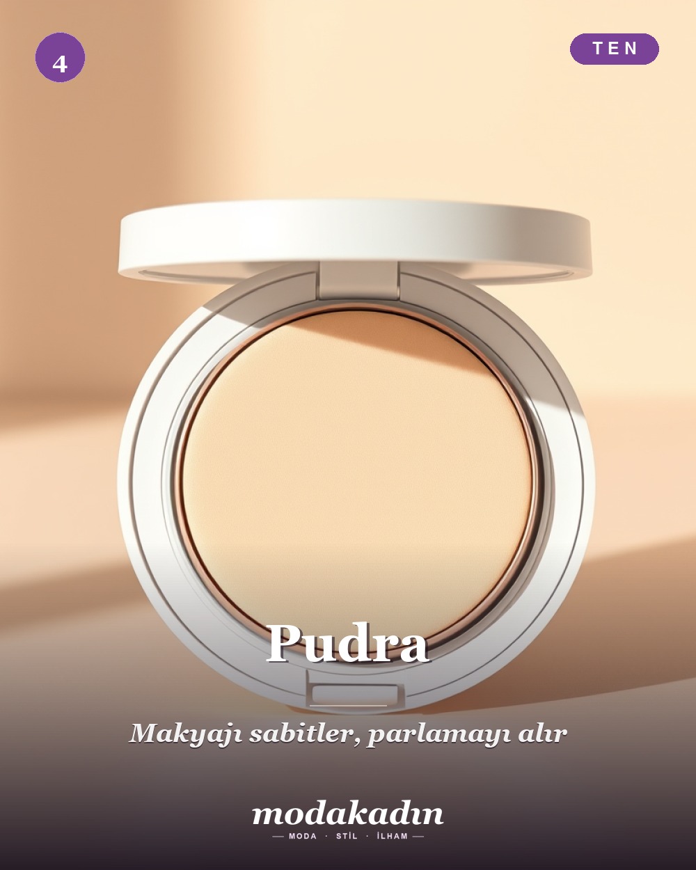 Günlük makyajda pudra adımı