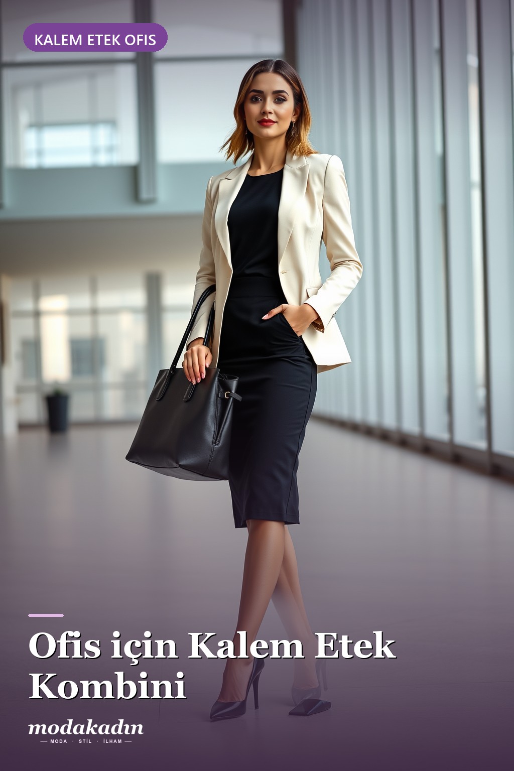 Kalem Etek + Fitted Blazer: Güçlü Ofis Stili
