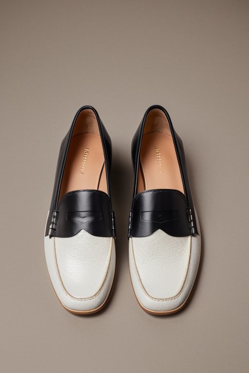 Siyah deri loafer