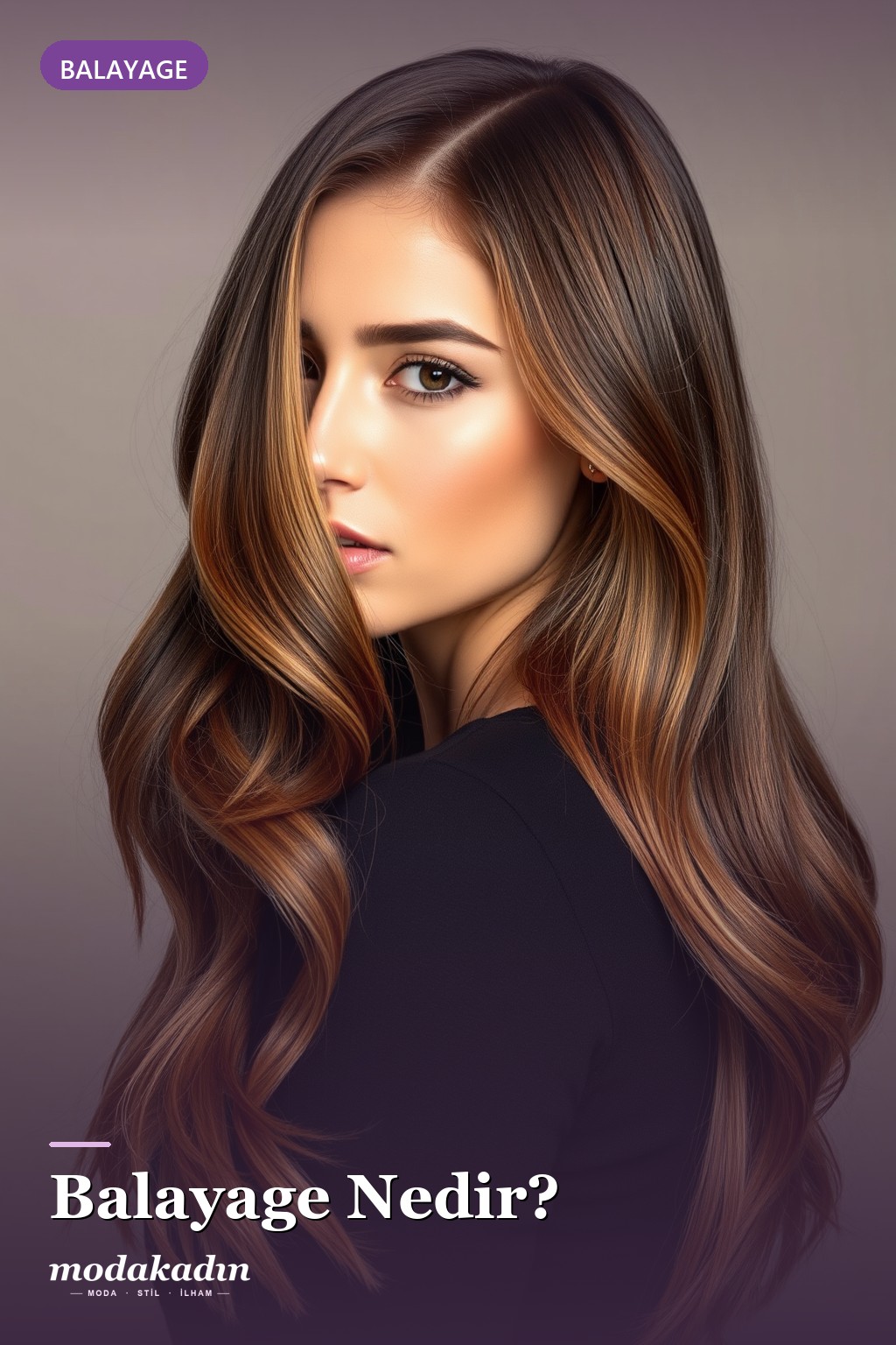 Balayage saç tekniği Pinterest pini
