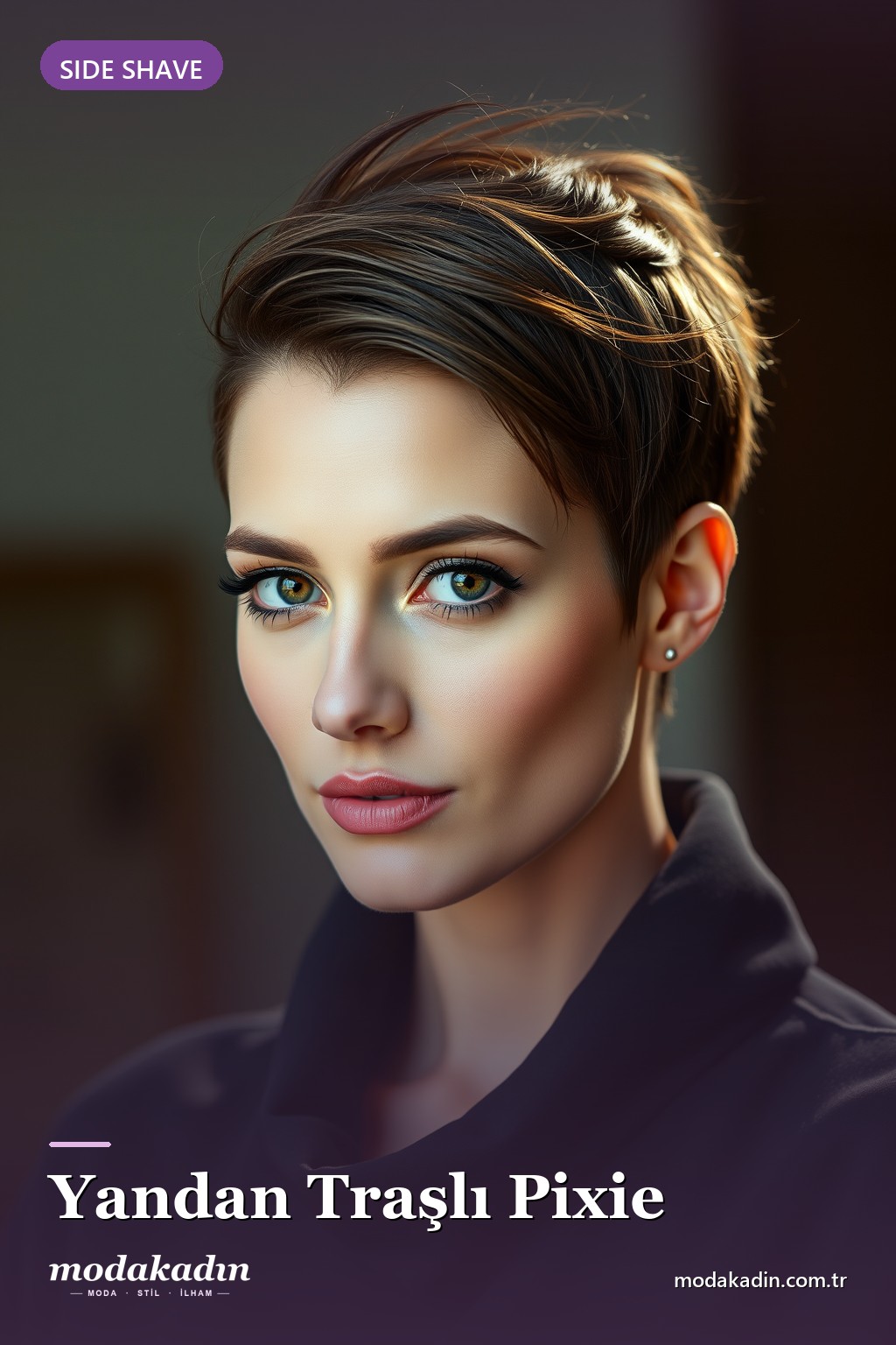 Yandan Traşlı (Side Shaved) Pixie