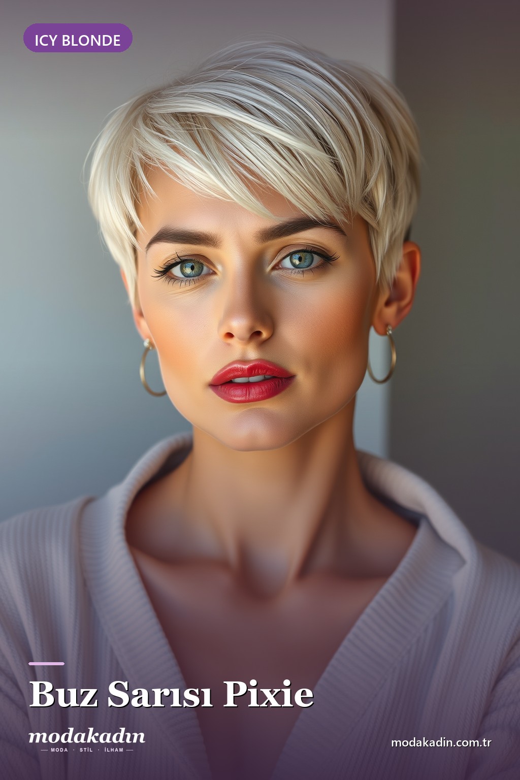 Buz Sarısı (Icy Blonde) Pixie