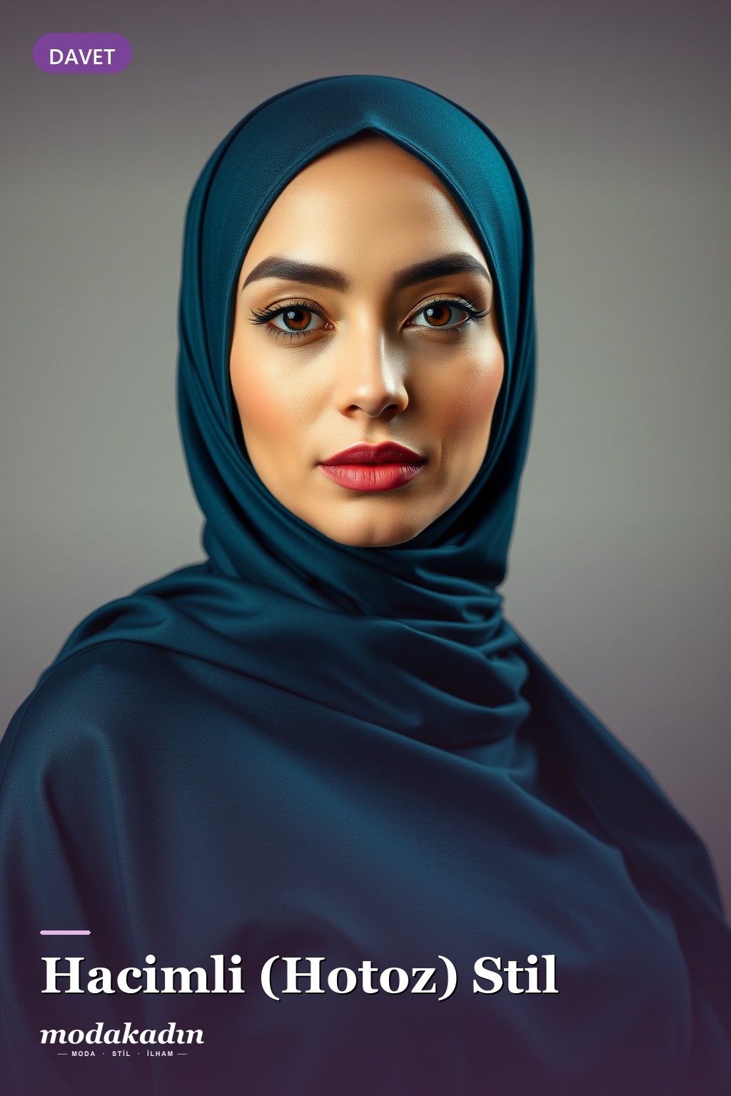 Hacimli hotoz şal bağlama modeli