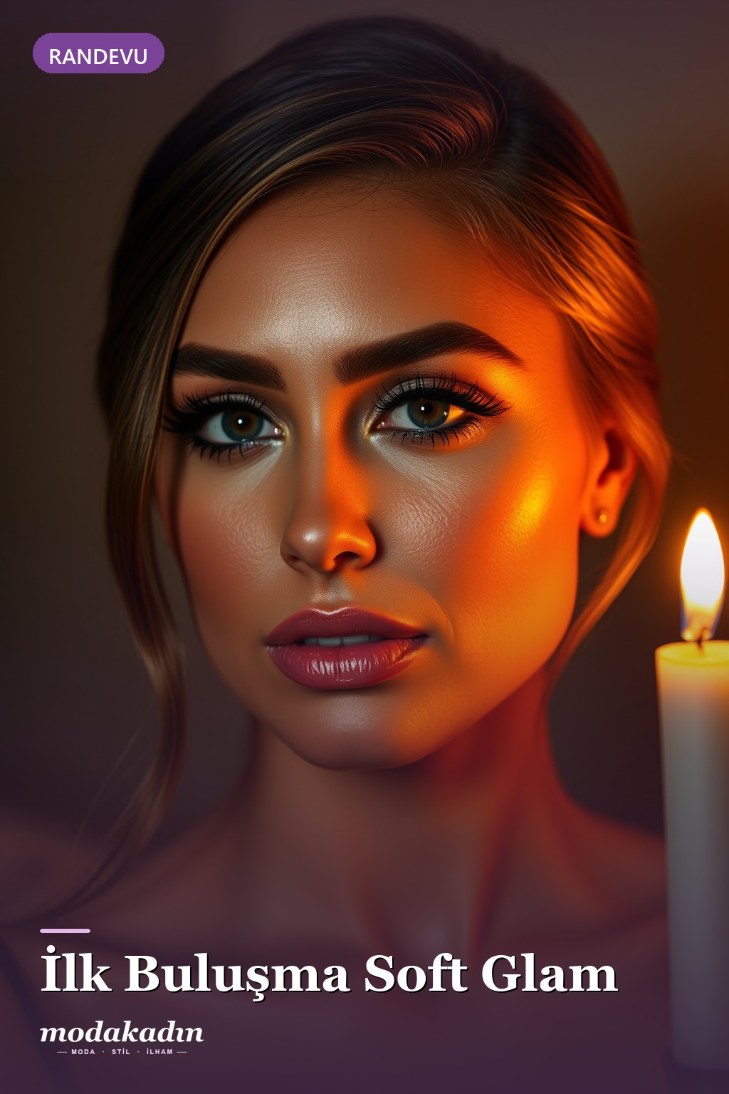 İlk buluşma soft glam makyajı Pinterest pini
