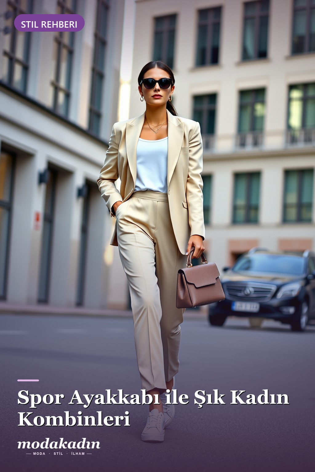 Spor Ayakkabı ile Şık Kadın Kombinleri: 8 Sporty Chic Fikir