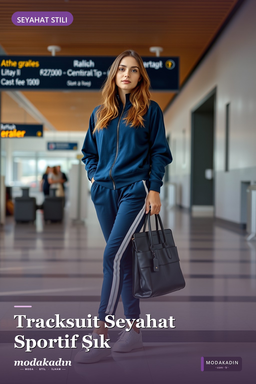 Ton Sür Ton Tracksuit + Yapısal Çanta
