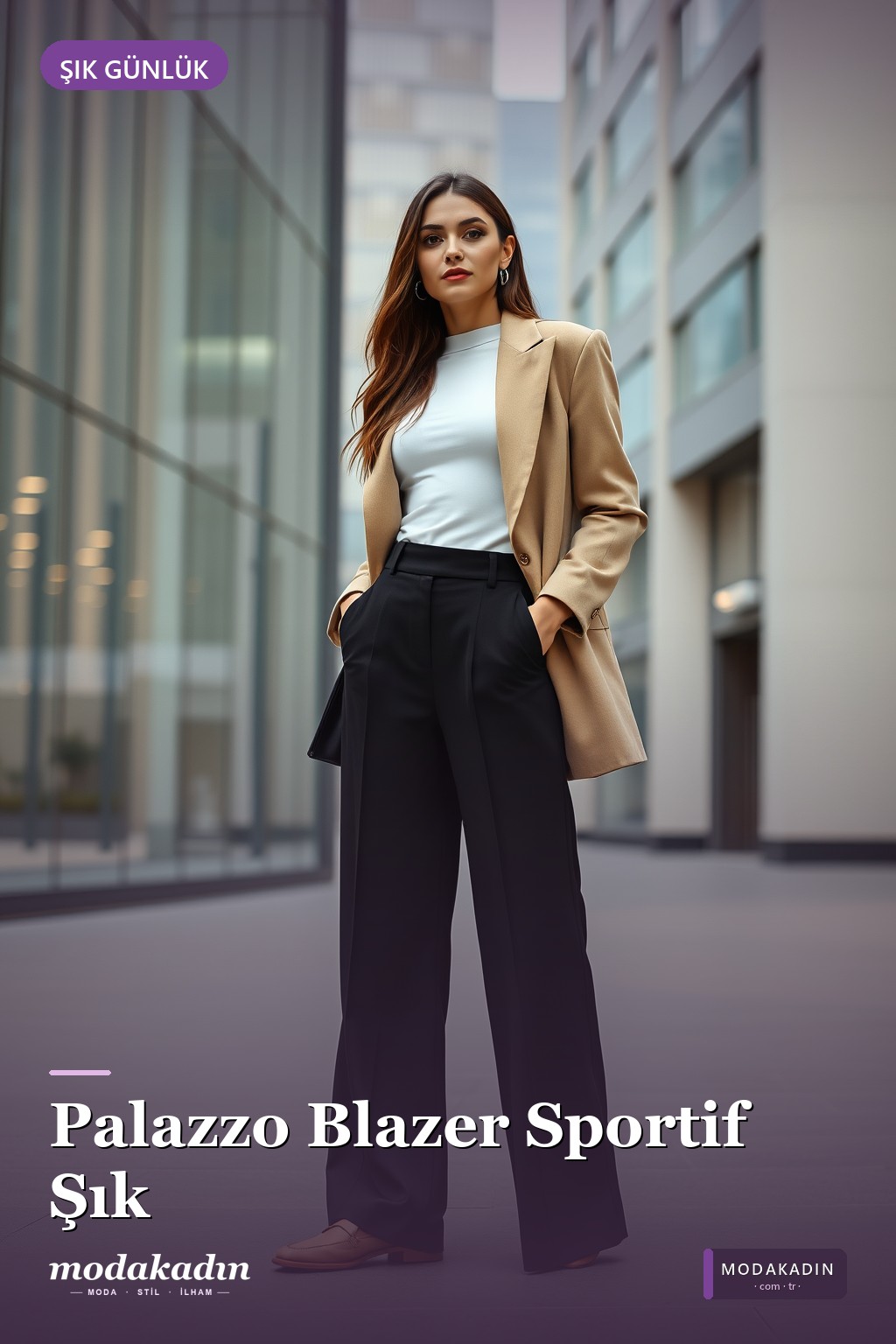 Palazzo + Spor Üst + Blazer Yükseltme