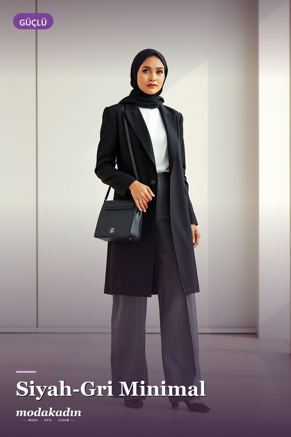 Siyah-Gri Minimal: Güçlü ve Çarpıcı