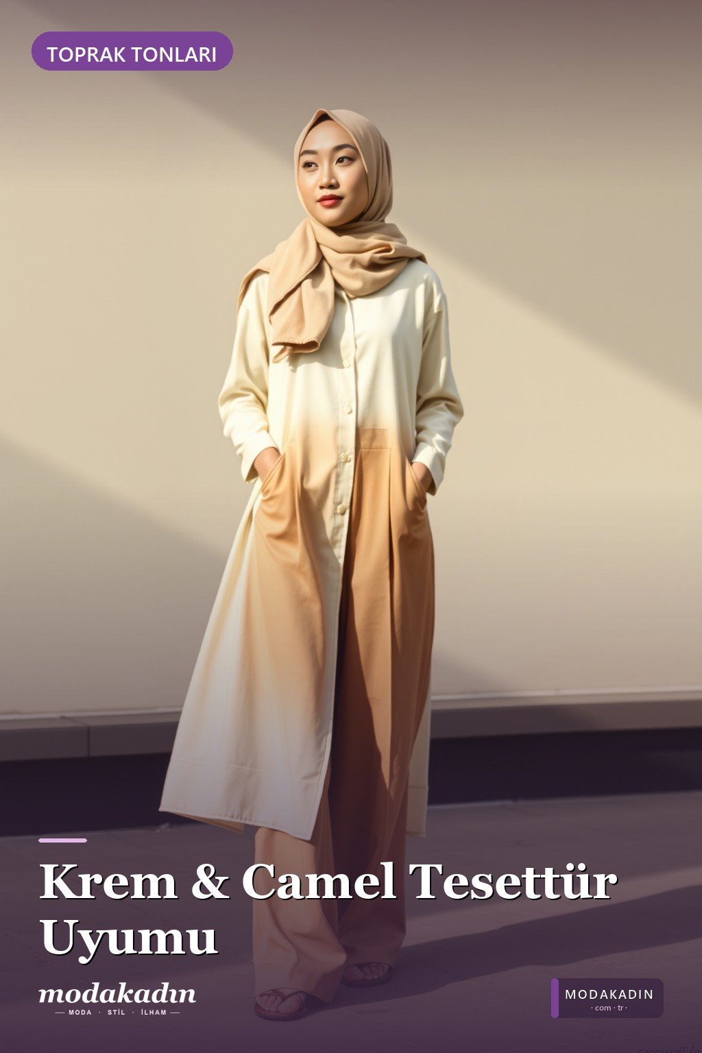 Krem + Camel: Sıcak Toprak Uyumu