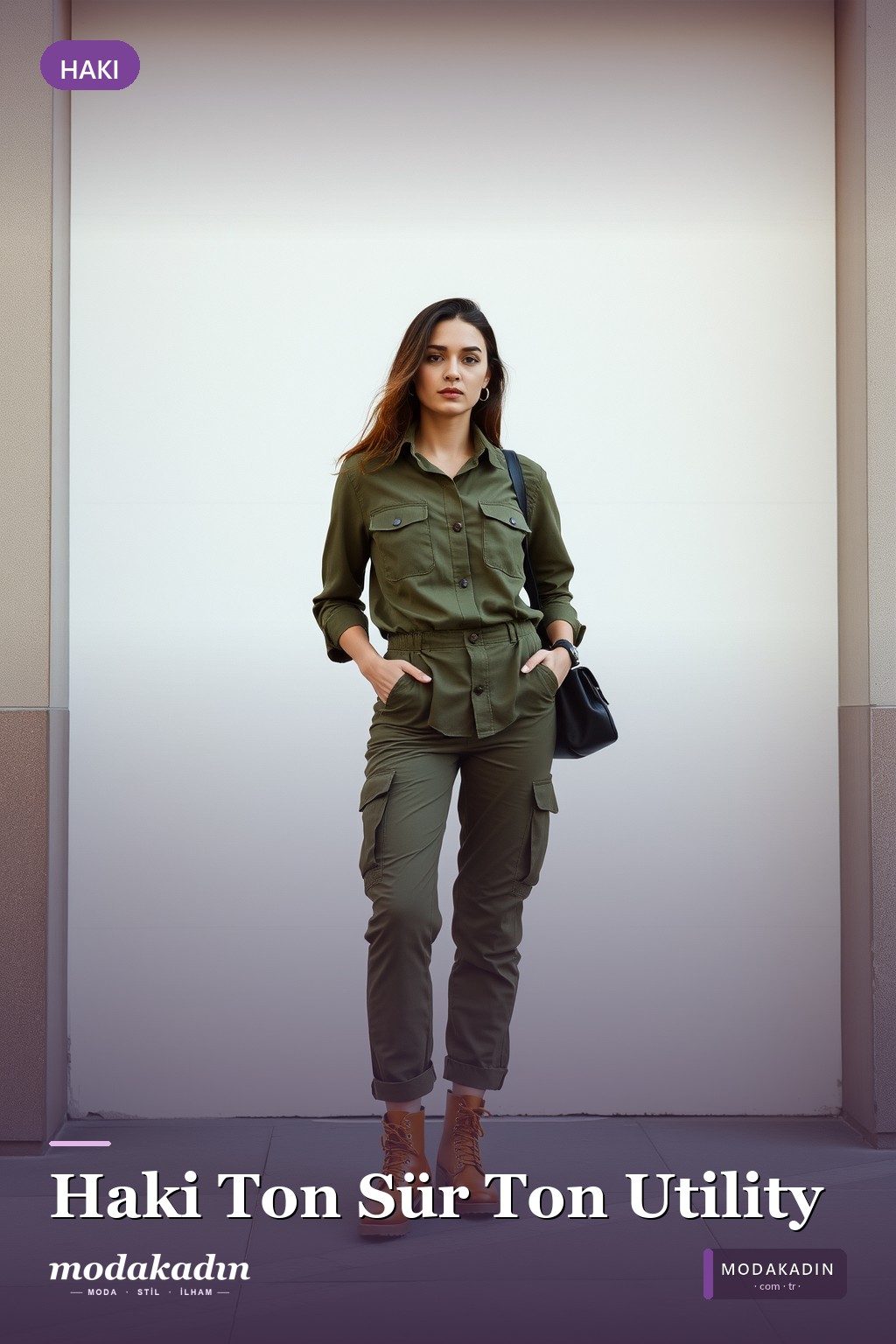 Haki Ton Sür Ton Total Look