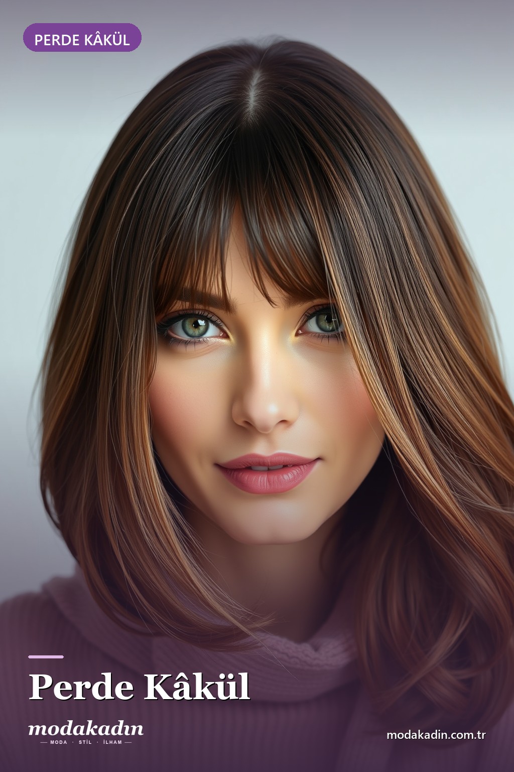 Perde Kâkül (Curtain Bangs)