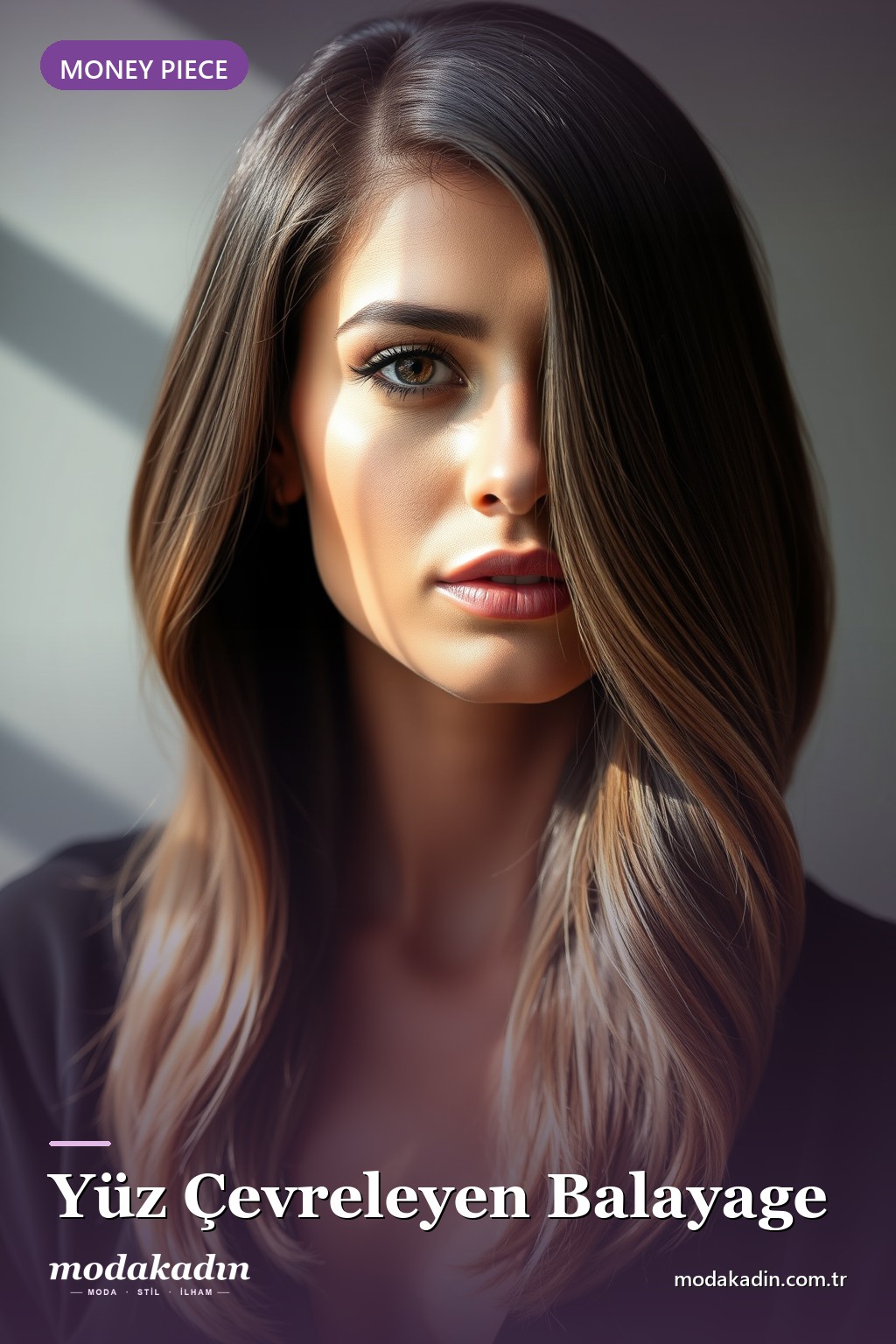 Yüz Çevreleyen Balayage (Money Piece)