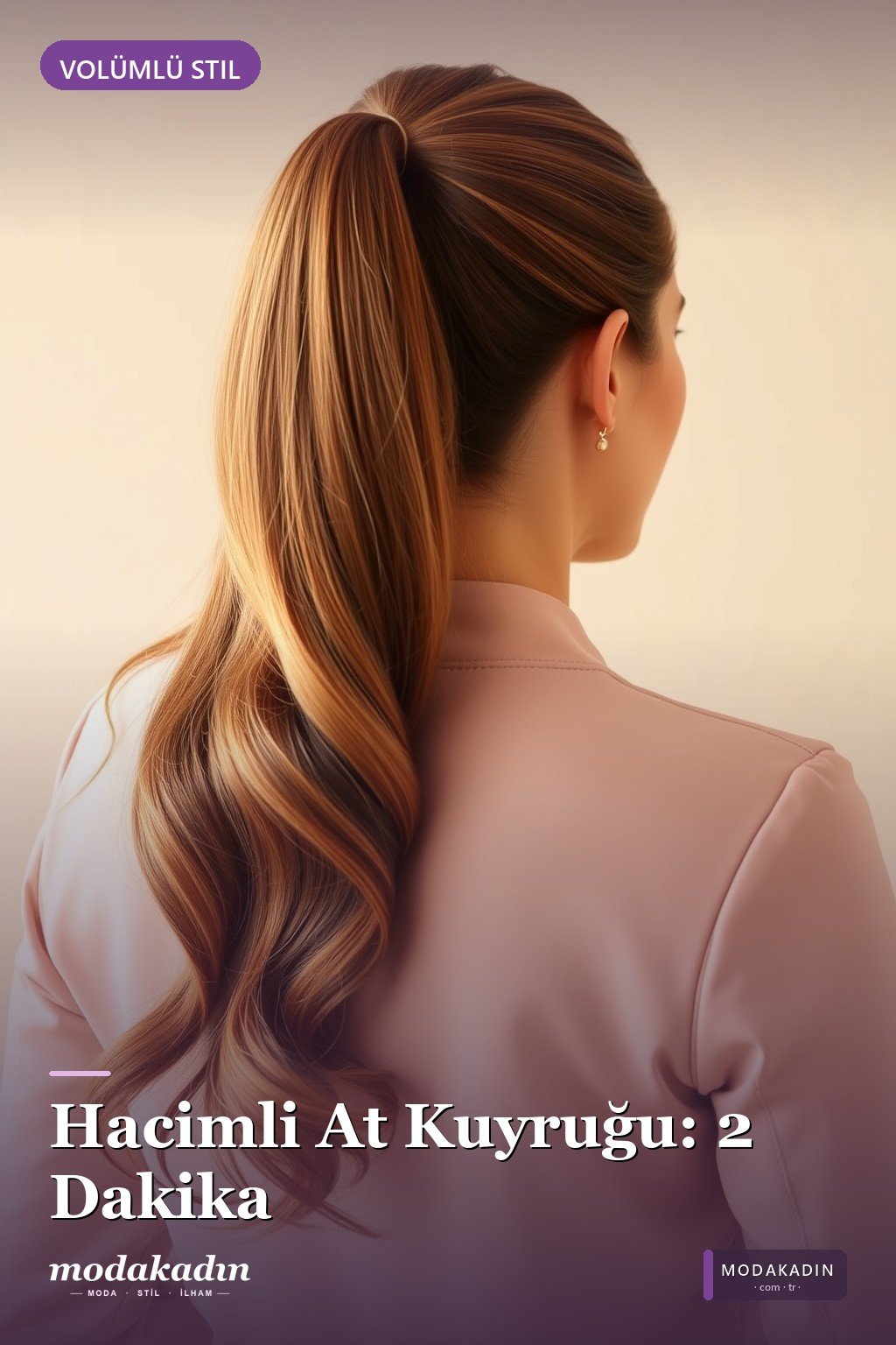 Hacimli At Kuyruğu anne saç modeli